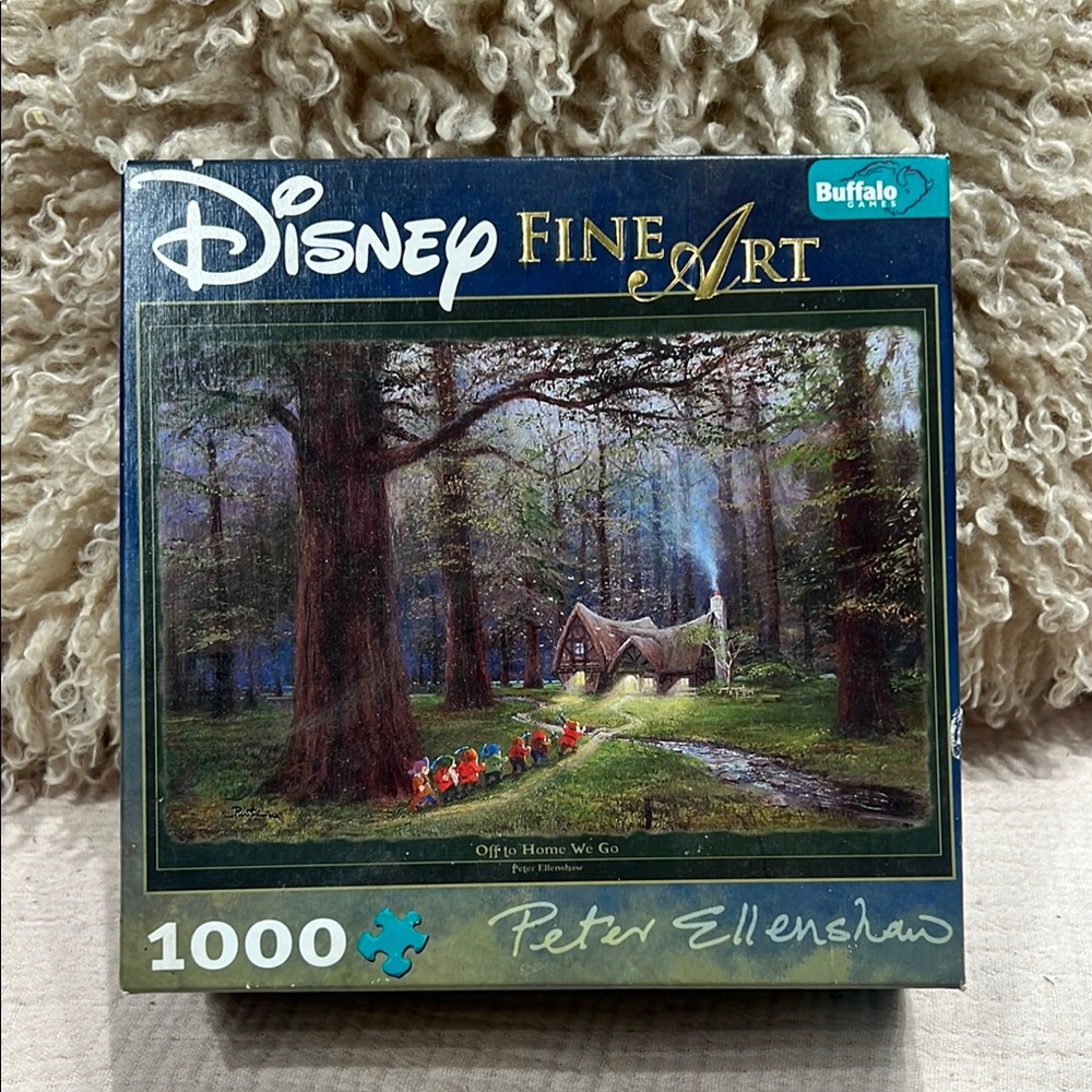 Disney Fine Art Snow White Off To Home We Go Puzzle 7 Dwarfs SALE🔴3/$25